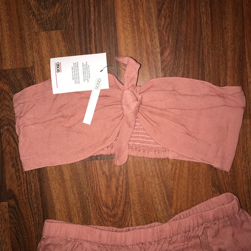 Beach bandeau with matching skirt